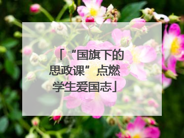 “国旗下的思政课”点燃学生爱国志