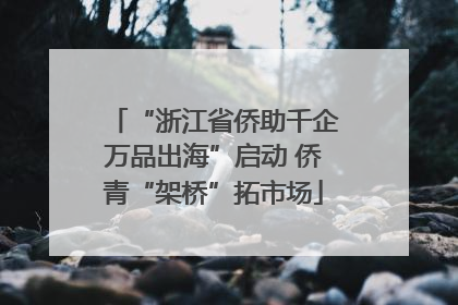 “浙江省侨助千企万品出海”启动 侨青“架桥”拓市场