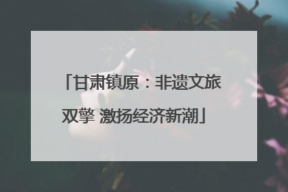 甘肃镇原：非遗文旅双擎 激扬经济新潮