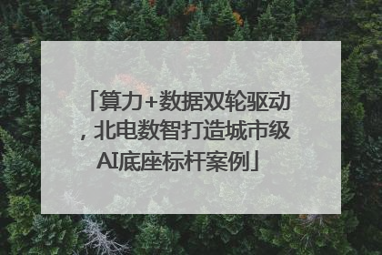 算力+数据双轮驱动，北电数智打造城市级AI底座标杆案例