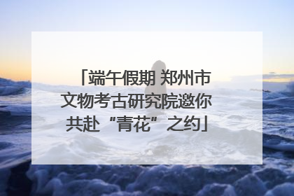端午假期 郑州市文物考古研究院邀你共赴“青花”之约