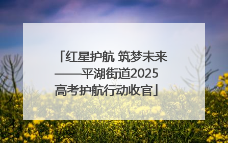 红星护航 筑梦未来——平湖街道2025高考护航行动收官