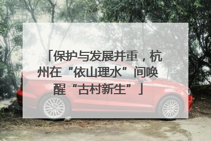 保护与发展并重，杭州在“依山理水”间唤醒“古村新生”