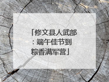 修文县人武部：端午佳节到 粽香满军营