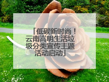 低碳新时尚！云南嵩明生活垃圾分类宣传主题活动启动
