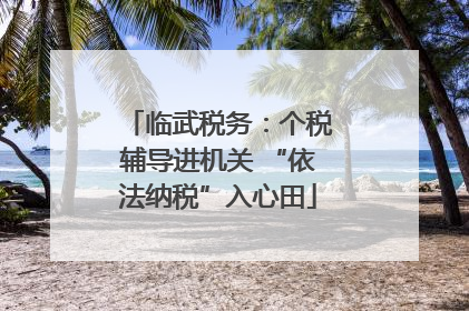 临武税务：个税辅导进机关 “依法纳税”入心田