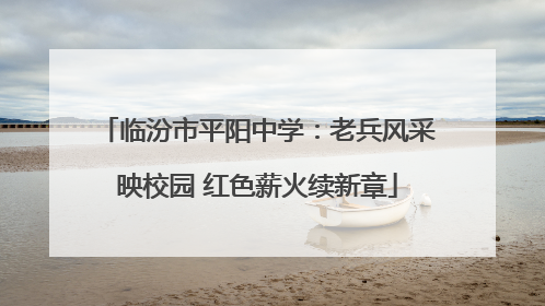 临汾市平阳中学：老兵风采映校园 红色薪火续新章