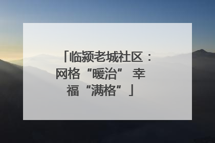 临颍老城社区：网格“暖治” 幸福“满格”