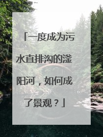 一度成为污水直排沟的滏阳河，如何成了景观？