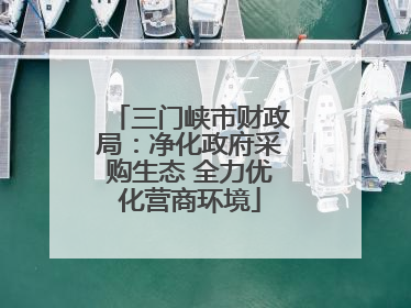 三门峡市财政局：净化政府采购生态 全力优化营商环境