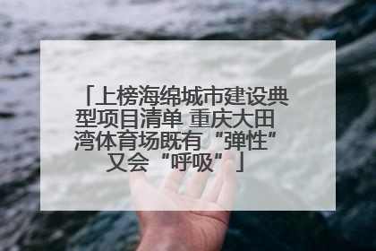 上榜海绵城市建设典型项目清单 重庆大田湾体育场既有“弹性”又会“呼吸”