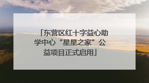 东营区红十字益心助学中心“星星之家”公益项目正式启用