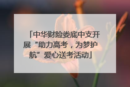 中华财险娄底中支开展“助力高考，为梦护航”爱心送考活动