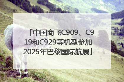 中国商飞C909、C919和C929等机型参加2025年巴黎国际航展