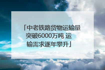 中老铁路货物运输量突破6000万吨 运输需求逐年攀升