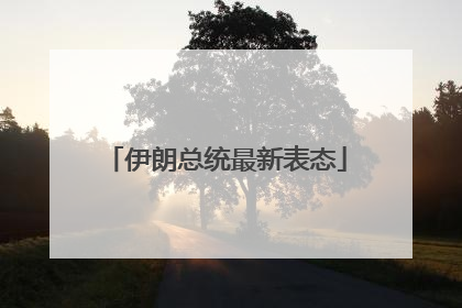 伊朗总统最新表态