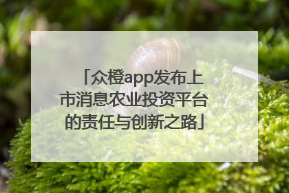 众橙app发布上市消息农业投资平台的责任与创新之路