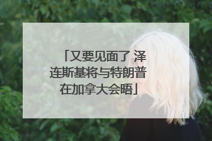 又要见面了 泽连斯基将与特朗普在加拿大会晤