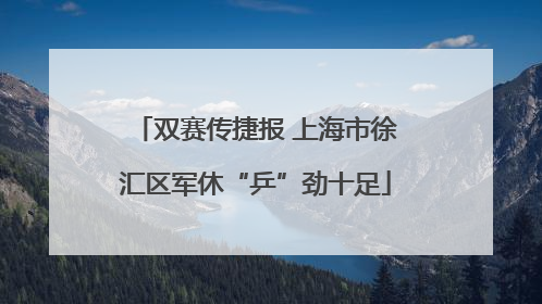 双赛传捷报 上海市徐汇区军休“乒”劲十足