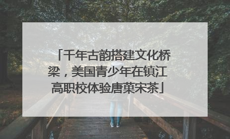 千年古韵搭建文化桥梁，美国青少年在镇江高职校体验唐菓宋茶
