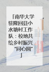 南华大学驻隆回县小水塘村工作队：校地共绘乡村振兴“同心圆”