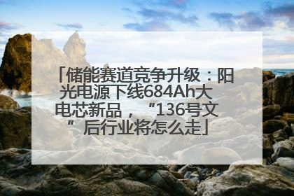 储能赛道竞争升级：阳光电源下线684Ah大电芯新品，“136号文”后行业将怎么走