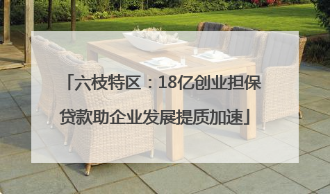 六枝特区：18亿创业担保贷款助企业发展提质加速