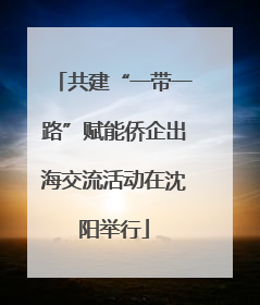 共建“一带一路”赋能侨企出海交流活动在沈阳举行