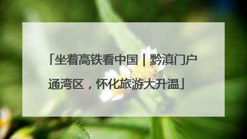 坐着高铁看中国｜黔滇门户通湾区，怀化旅游大升温