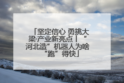坚定信心 勇挑大梁·产业新亮点丨“河北造”机器人为啥“跑”得快