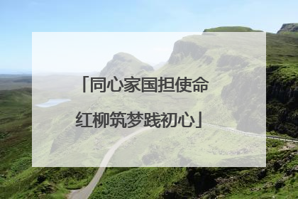 同心家国担使命 红柳筑梦践初心