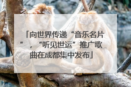 向世界传递“音乐名片”，“听见世运”推广歌曲在成都集中发布
