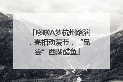 哆啦A梦杭州路演，亮相动漫节，“品尝”西湖醋鱼