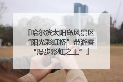 哈尔滨太阳岛风景区“阳光彩虹桥”带游客“漫步彩虹之上”