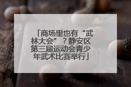 商场里也有“武林大会”？静安区第三届运动会青少年武术比赛举行