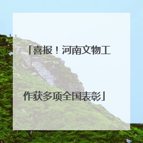 喜报！河南文物工作获多项全国表彰
