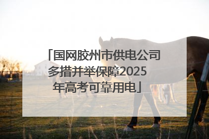 国网胶州市供电公司多措并举保障2025年高考可靠用电