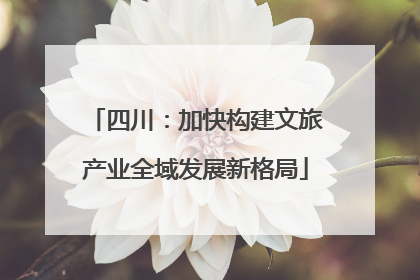 四川：加快构建文旅产业全域发展新格局