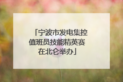 宁波市发电集控值班员技能精英赛在北仑举办