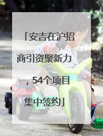 安吉在沪招商引资聚新力，54个项目集中签约