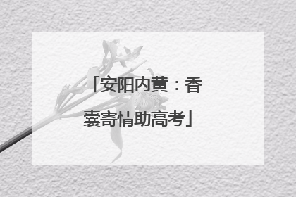 安阳内黄：香囊寄情助高考