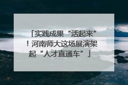 实践成果“活起来”！河南师大这场展演架起“人才直通车”