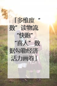 多维度“数”读物流“快跑” “喜人”数据勾勒经济活力画卷