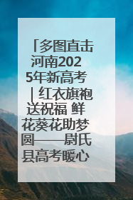 多图直击河南2025年新高考｜红衣旗袍送祝福 鲜花葵花助梦圆——尉氏县高考暖心送考