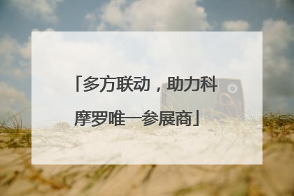 多方联动，助力科摩罗唯一参展商
