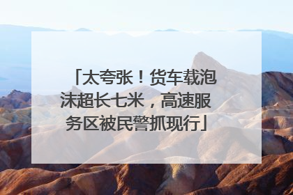 太夸张！货车载泡沫超长七米，高速服务区被民警抓现行