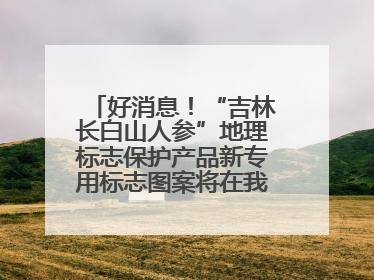 好消息！“吉林长白山人参”地理标志保护产品新专用标志图案将在我省推广使用