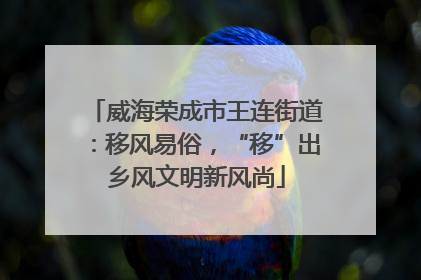 威海荣成市王连街道：移风易俗，“移”出乡风文明新风尚