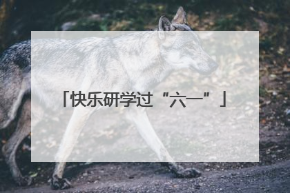 快乐研学过“六一”