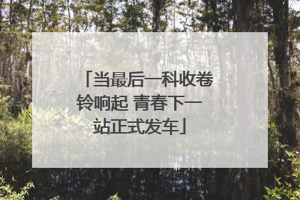当最后一科收卷铃响起 青春下一站正式发车